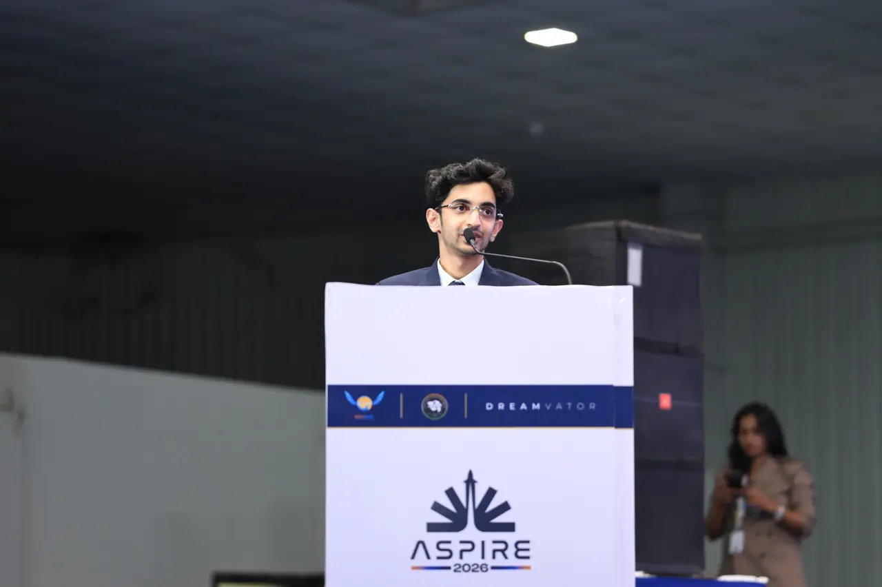 Prabhu Agarwal: at the podium, ASPIRE 2026